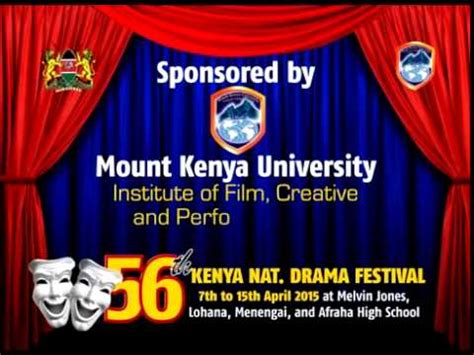 The Kenya National Drama Festival Youtube