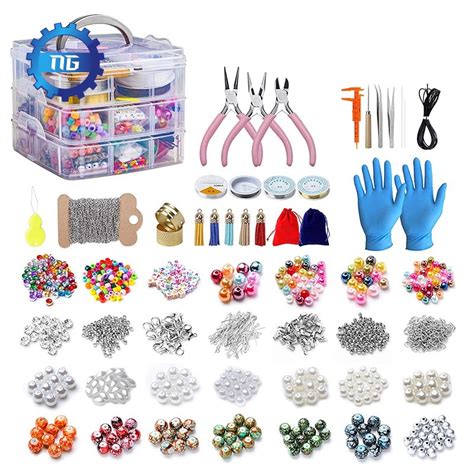 [New]2456 Pieces of Jewelry Making Kit, Jewelry Making Tool Kit with Jewelry Beads, Jewelry ...