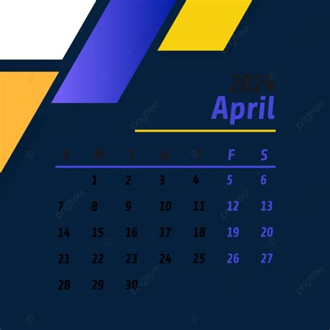 April 2024 Monthly Calendar Vector April 2024 Calendar April 2024