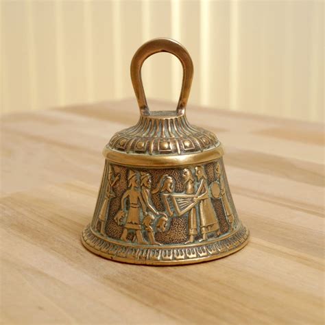 Brass Bell Made In England Peerage Beheading Scene Etsy