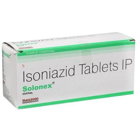 Solomex Isoniazid Tablet 100 Mg Packaging Size 1x5 At Rs 40 Strip In Nagpur