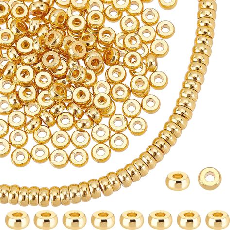 Amazon Ph Pandahall Pcs K Gold Disc Sapcer Beads Mm Flat