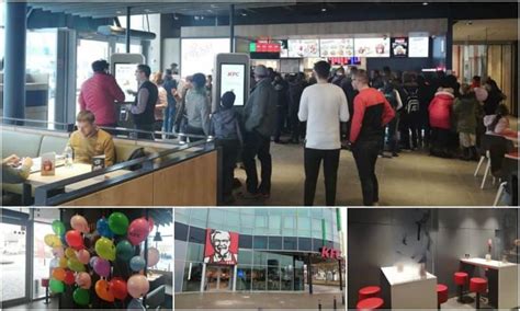 FOTO VIDEO Restaurantul KFC din Alba Mall s a deschis Înghesuială