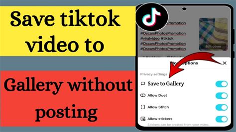 How To Save Tiktok Drafts To Gallery Without Posting Save Tiktok