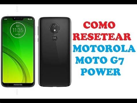 Como Resetear Motorola Moto G7 Power Facil Y Rapido Metodo 2020 YouTube