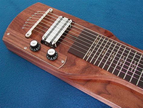 Lap Steel Guitar 8 String Console Slide Steel Guitar Walnut Georgeboards 006