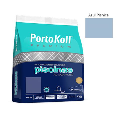 Rejunte Piscina Acqua Flex Grafite Portokoll 4kg Fênix World