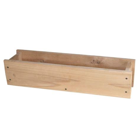 Houseworks 5 5 In X 25 In X 7 In Cedar Garden Window Box 94681 The Home Depot Window Box