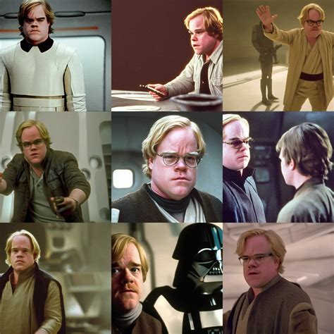 Film Still Of Philip Seymour Hoffman In Star Wars Stable Diffusion