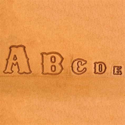 Slc Standard Alphabet Leather Craft Complete Stamp Set Multiple Sizes