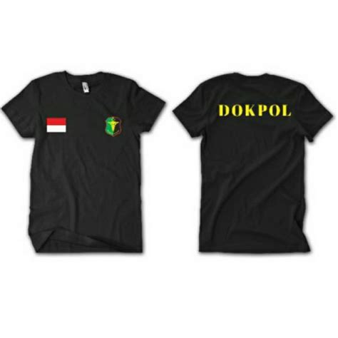 Jual Kaos Polo T Shirt Dokpol Bordir Depan Belakang Kaos Dokpol Kaos