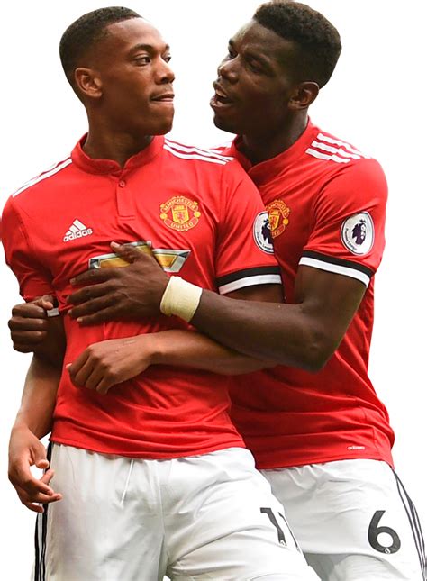 Anthony Martial Paul Pogba Manchester United Football Render