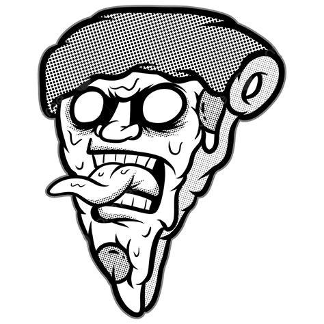 Creepy Pizza Cartoon Creepy Drawing Pizza Drawing Cartoon Drawing