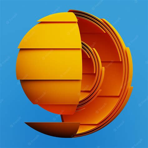 Premium Photo Abstract Origami Artwork In The Shape Of A Sphere