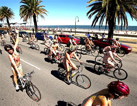 The Flying Tortoise Melbourne Australia Hosts The World Naked Bike Ride