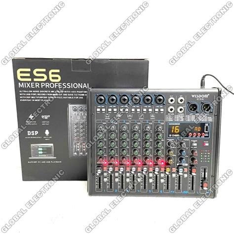 Mixer Audio Wisdom ES 4 ES 6 Original 4 Channel 6 Channel Bluetooth