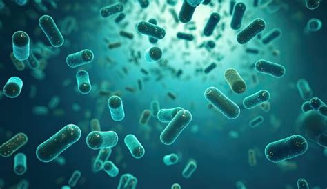 Premium Ai Image Vivid Blue Background With A Microscope Revealing A