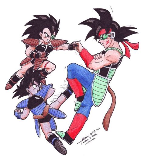 Bardock Turles And Raditz Personajes De Goku Personajes De Dragon