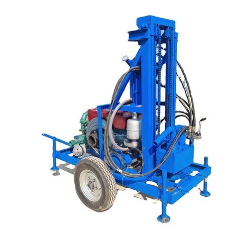 China 22hp Diesel Deep Water Well Drilling Machine 100m Hydraulic Mine