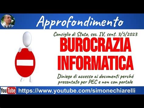 Diniego Di Accesso Per PEC E Non Tramite Portale Burocrazia