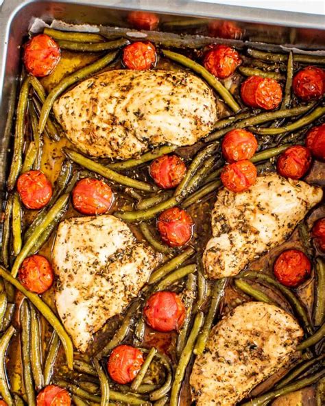 Italian Chicken Sheet Pan Dinner Craving Home Cooked