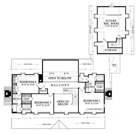 Colonial Style House Plan - 4 Beds 4 Baths 3434 Sq/Ft Plan #137-177 ...