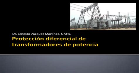 Protección diferencial de transformadores de potencia PDF Document