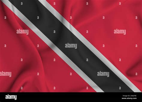 Illustration Of Waving Trinidad And Tobago Flag Great For Background