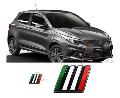 Emblema Italia Grade Fiat Argo Mobi Cronos Strada