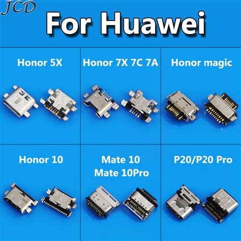 JCD 1 50pcs For Huawei Honor 5X 7X 7C 7A 10 Magic Micro Usb Connector