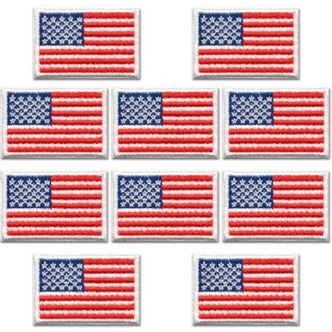 Small American Flag Iron On Patriotic Patch Applique