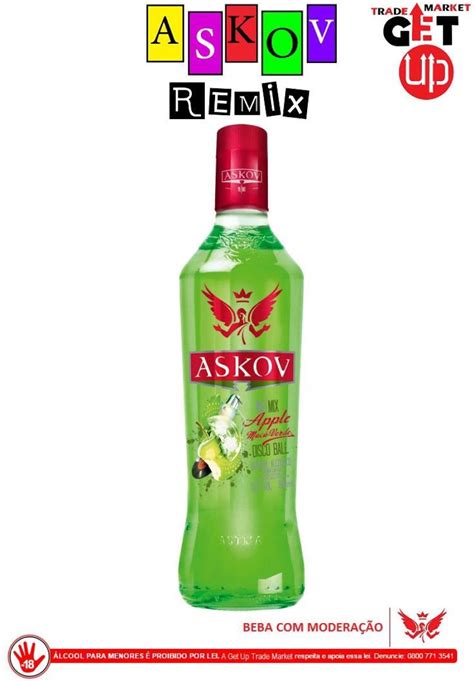 Vodka Askov Re mix Maçã Verede 900 Ml R 13 96 em Mercado Livre