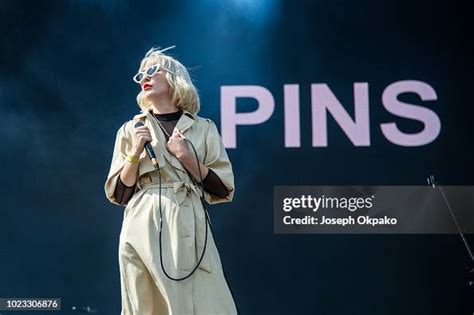 Faith Vern Of Pins Perform On Stage On Day 2 Of Victorious Festival