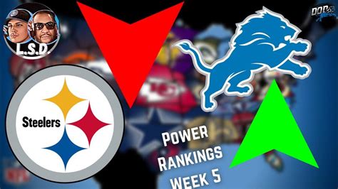 Nfl Power Rankings For Week 5 Top 10 Teams Lsd Rankings Youtube