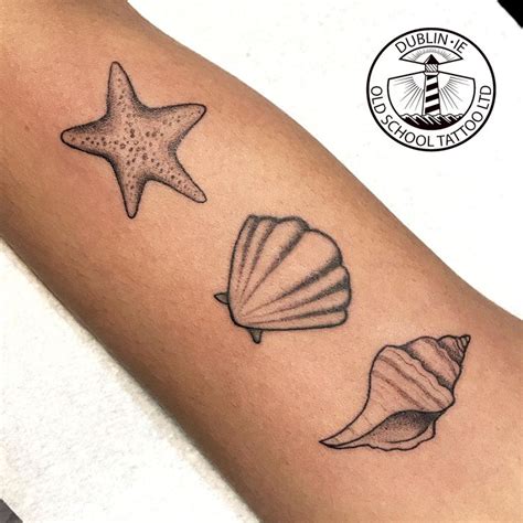 Small Sea Shell Tattoo Small Tattoo Seashells Dublin Tattoostudio