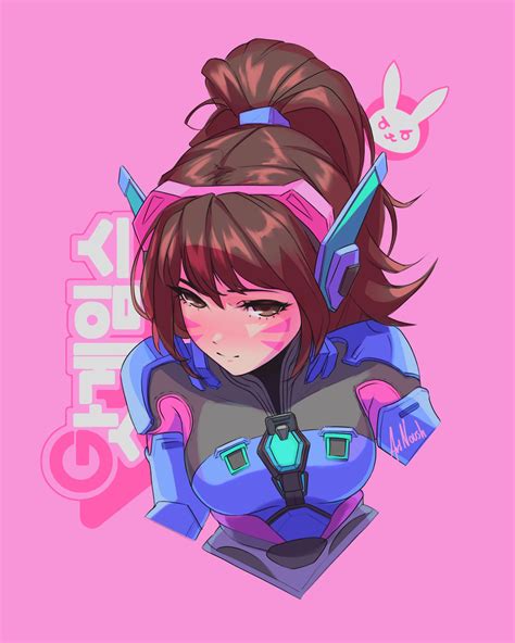 D Va Overwatch Blizzard сообщество фанатов картинки гифки прикольные комиксы