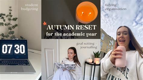 Autumn Reset For The Academic Year Budgeting Goal Setting