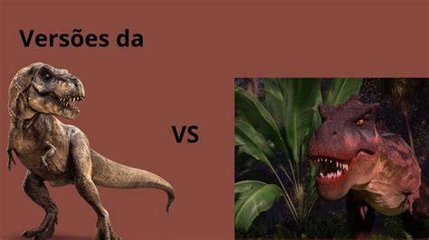 Rexy versões vs Tarbosaurus do episódio interativo de Acampamento