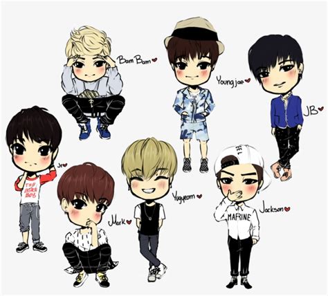 Image Royalty Free Kpop Chibi Got 7 Chibi 966x828 Png Download Pngkit