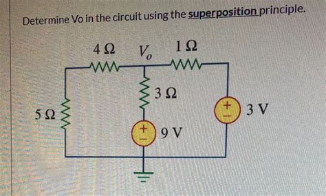 Solved Determine Vo In The Circuit Using The Superposition Chegg