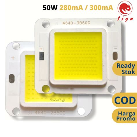 Jual Mata LED Lampu Jalan PJU Cobra 50W Chip COB 2B50C 3B50C Shopee