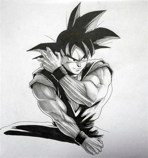 Son Goku - sketch by darkogoku on DeviantArt