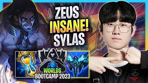 Zeus Is Insane With Sylas T1 Zeus Plays Sylas Top Vs Aatrox