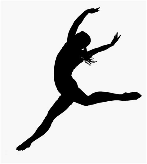 Modern Dance Ballet Jazz Dance Silhouette - Jazz Dance Silhouette Png ...