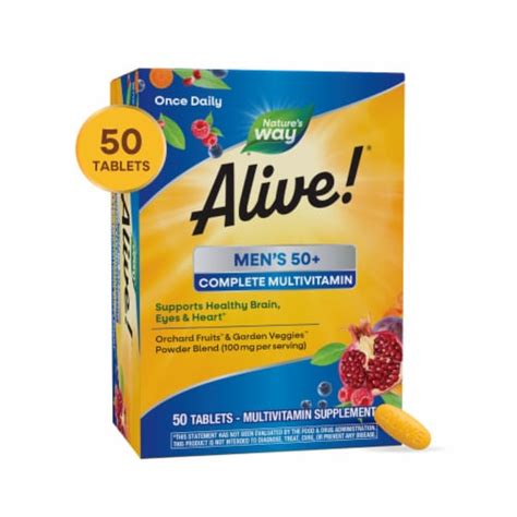 Nature S Way Alive Men S Complete Multivitamin Tablets Ct