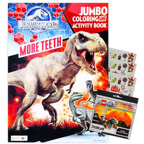 Buy Dinosaur Jurassic World Activity Book Bundle Jurassic World Coloring Book Set With Lego