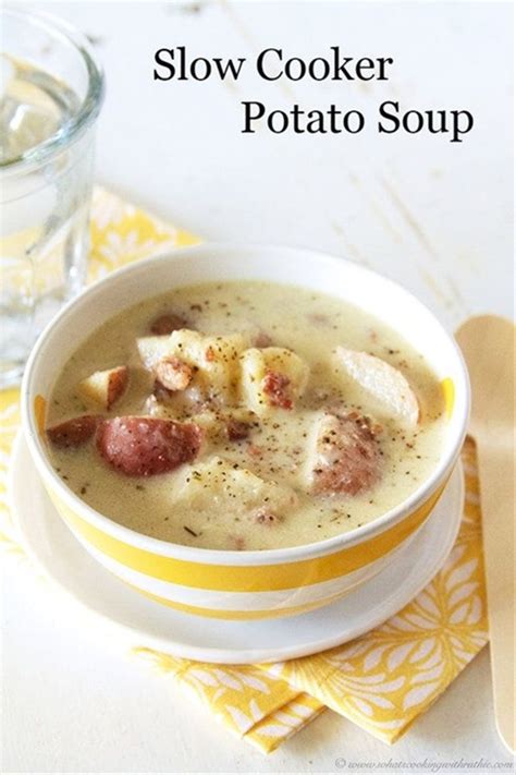 Slow Cooker Potato Soup Recipe Chefthisup