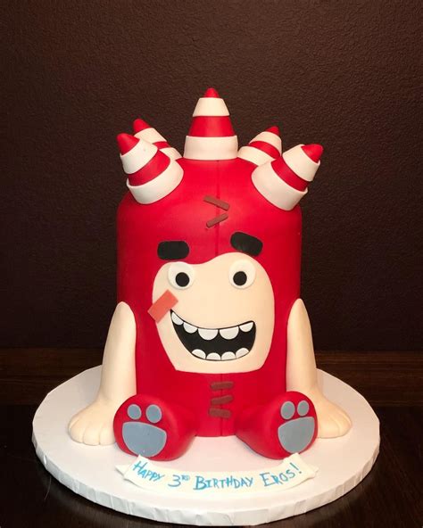 #oddbods #oddbodscake #cake #funny #littleman #red #vanilla # ...