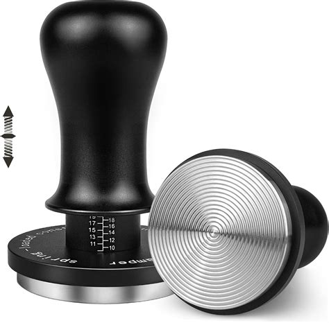 Espresso Tamper hicoosee 58 mm Presse à Café en Acier Inoxydable