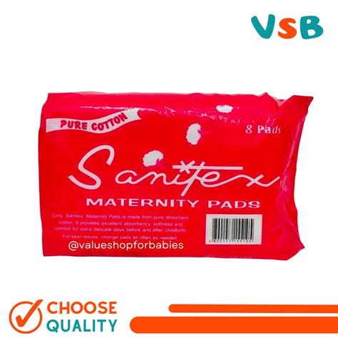 Sanitex Maternity Sanitary Pads 8s Shopee Philippines